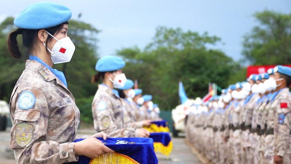 中國第八批赴南蘇丹（朱巴）維和步兵營獲聯合國“和平榮譽勛章”