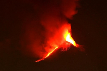 意大利埃特納火山噴發(fā)