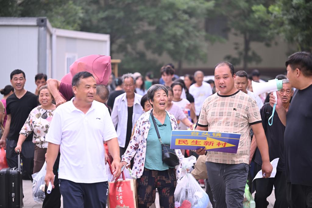 新華全媒+丨天津市靜海區(qū)東淀蓄滯洪區(qū)轉移安置人員全部返村