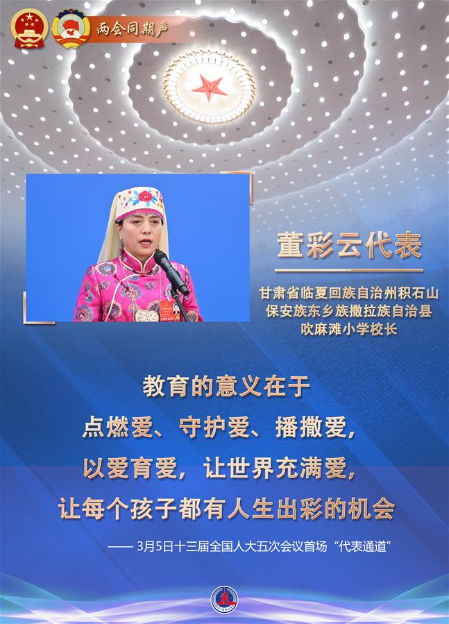 （圖表·海報）［兩會同期聲］春天盛會的生動“和聲”——十三屆全國人大五次會議首場“代表通道”掃描（6）